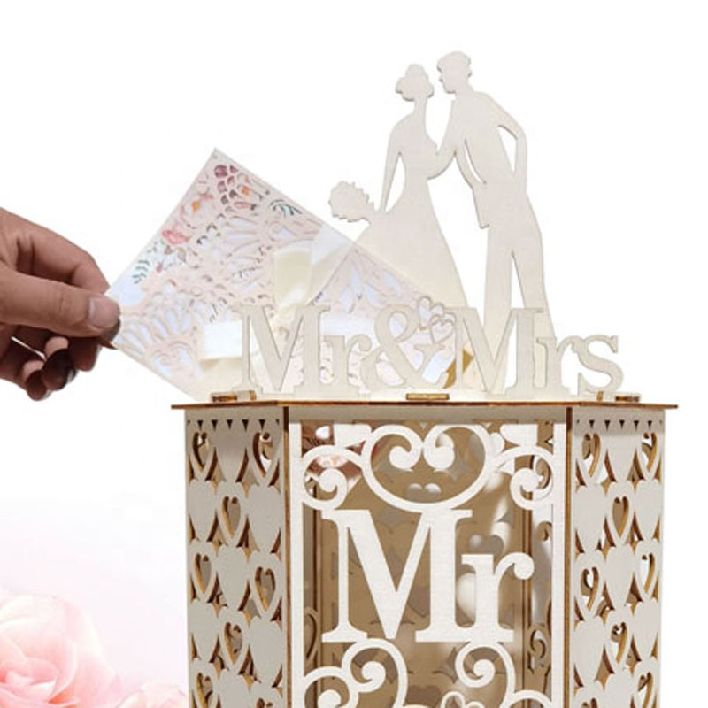 diy wooden wedding invit invitation wishing well money card box for wedding receptions