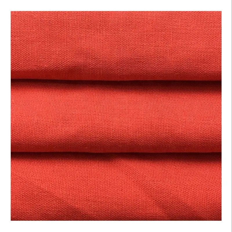 High quality 55%linen 45%rayon blend 40D rayon linen fabric feels soft garment shirt fabric wholesale