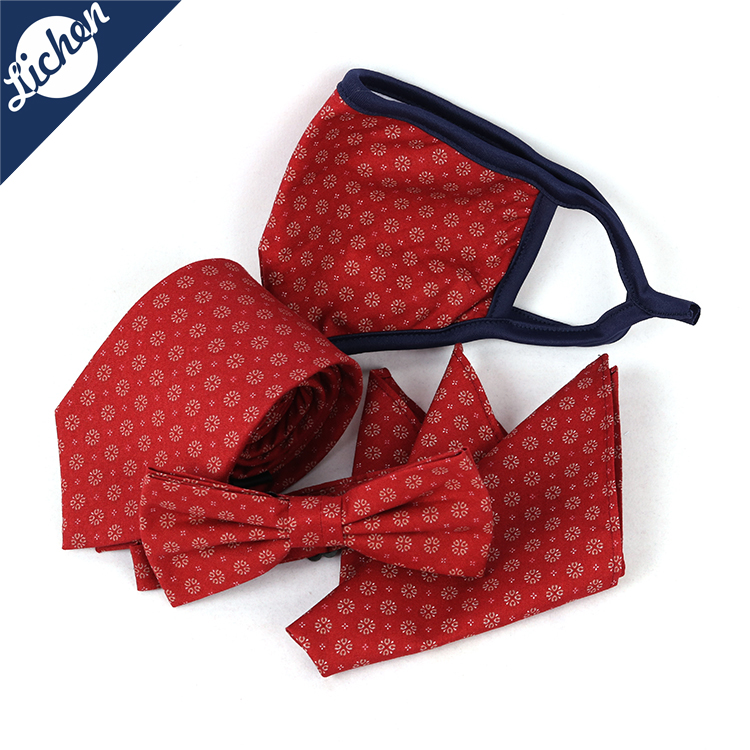 Мужской свадебный красный галстук с бабочкой hanky, подарочные наборы из 4 шт., 2021