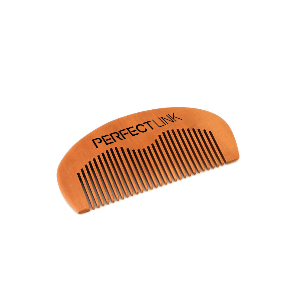WHot Selling Long Handle Professional Wooden Beard Comb for Men