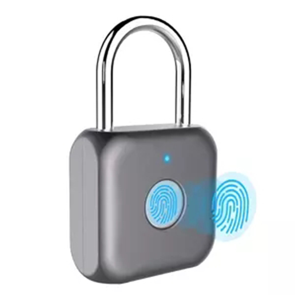 TZ501 Fingerprint Padlock Smart Digital Padlock Locker Lock Metal Keyless Thumbprint Lock