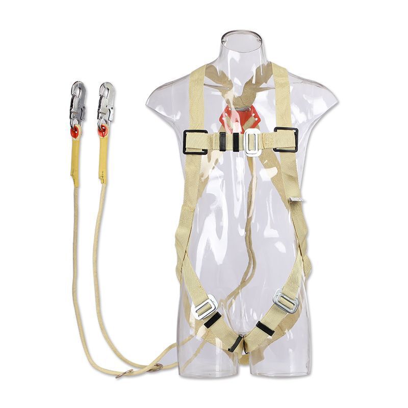 Five-Point Flame-Retardant Polyester Safety Harness Body Seat Belt for Rescue and Fall Protection