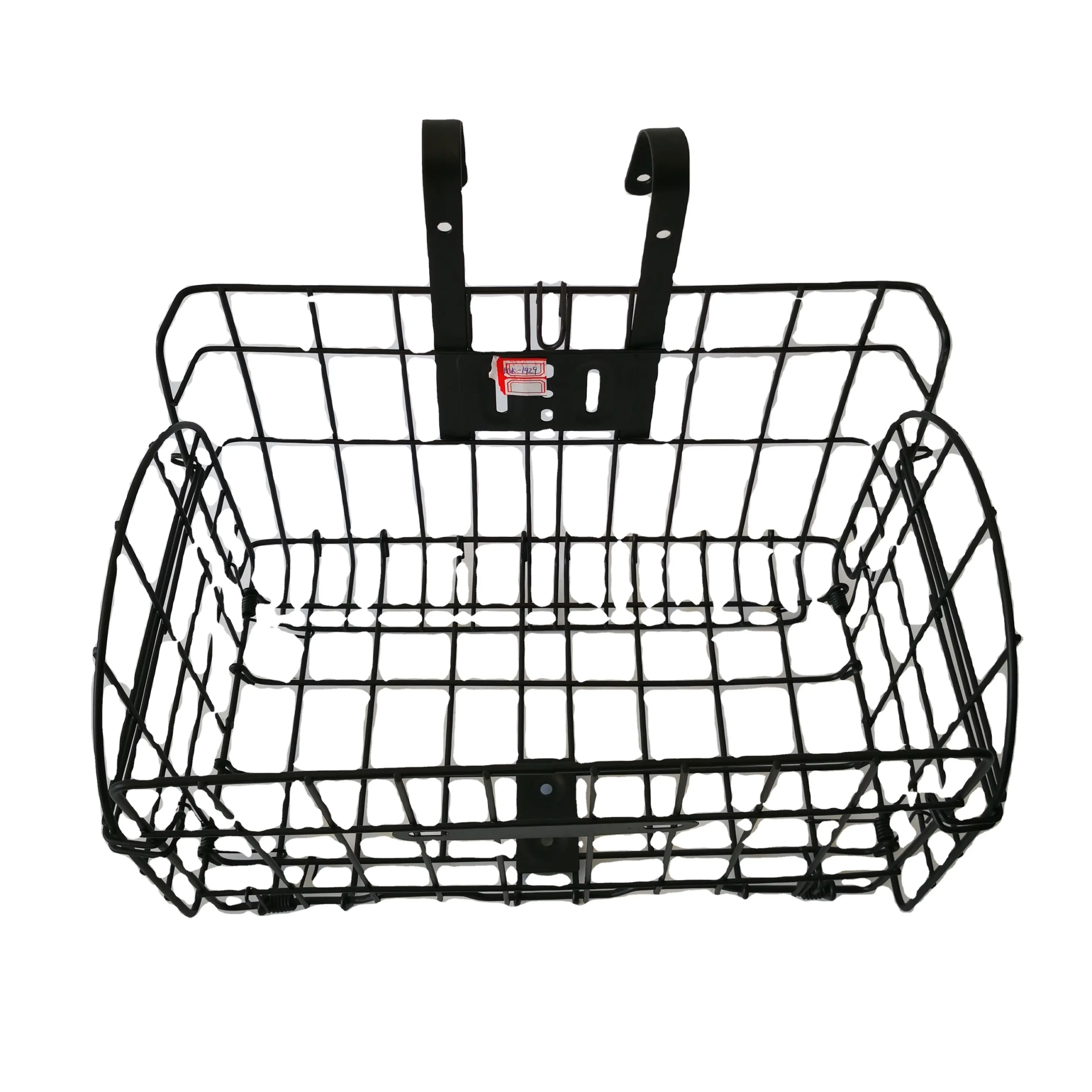 Bicycle Basket Hanging Universal With Cover Easy Install Solid Large Capacity Removable Metal Storage Front Rear Outdoor Cycling