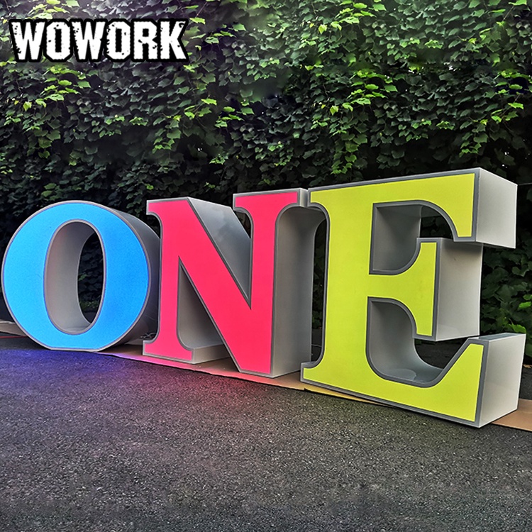 WOWORK fushun, индивидуальное украшение для дня рождения ребенка, металлическая надпись «LOVE ONE baby» на стол для свадьбы, мероприятия и вечеринки