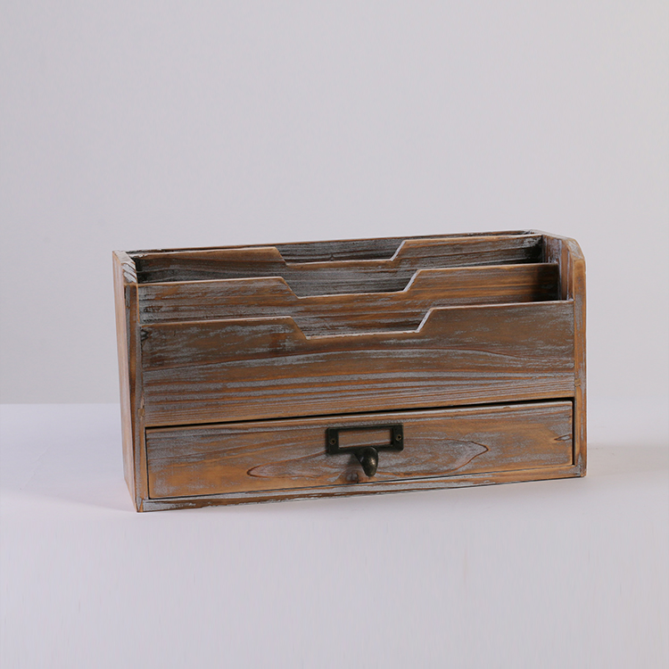 High Quality Home Decor Hot Sale Rattan Handmade Magazine File Rack Letter Holder Made In China