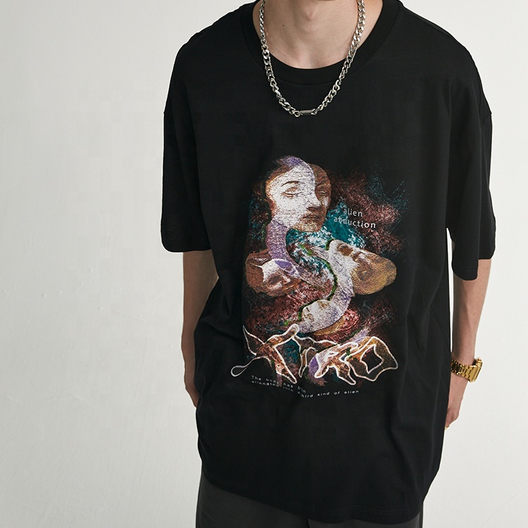 Fine workmanship superior quality customized printing soft fabric organic cotton t-shirt