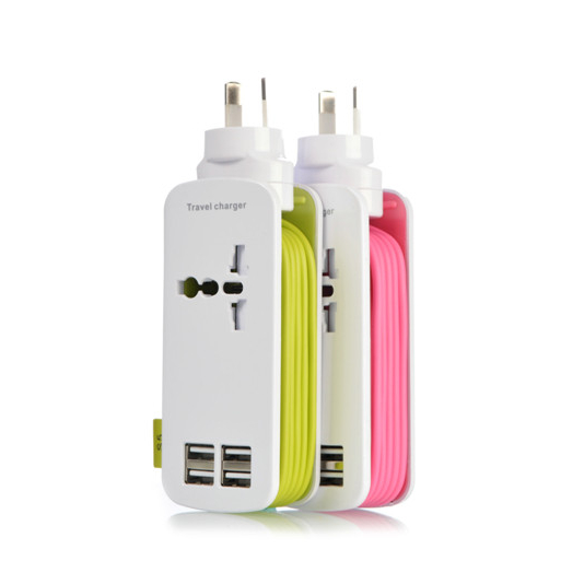 Сетевой фильтр с 4 выходами для быстрой зарядки и портами usb 3,0