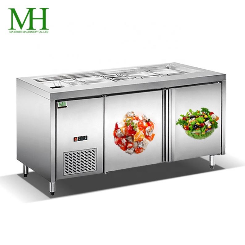 Столешница для пиццы, дисплей для салата, холодильник с CE -VRX1400/330 FG