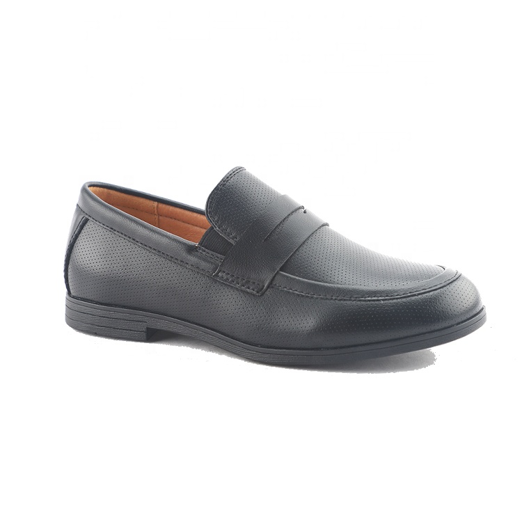 Teenager Flat Soft Casual Shoes Retro Comfortable Black Business Dress Shoes