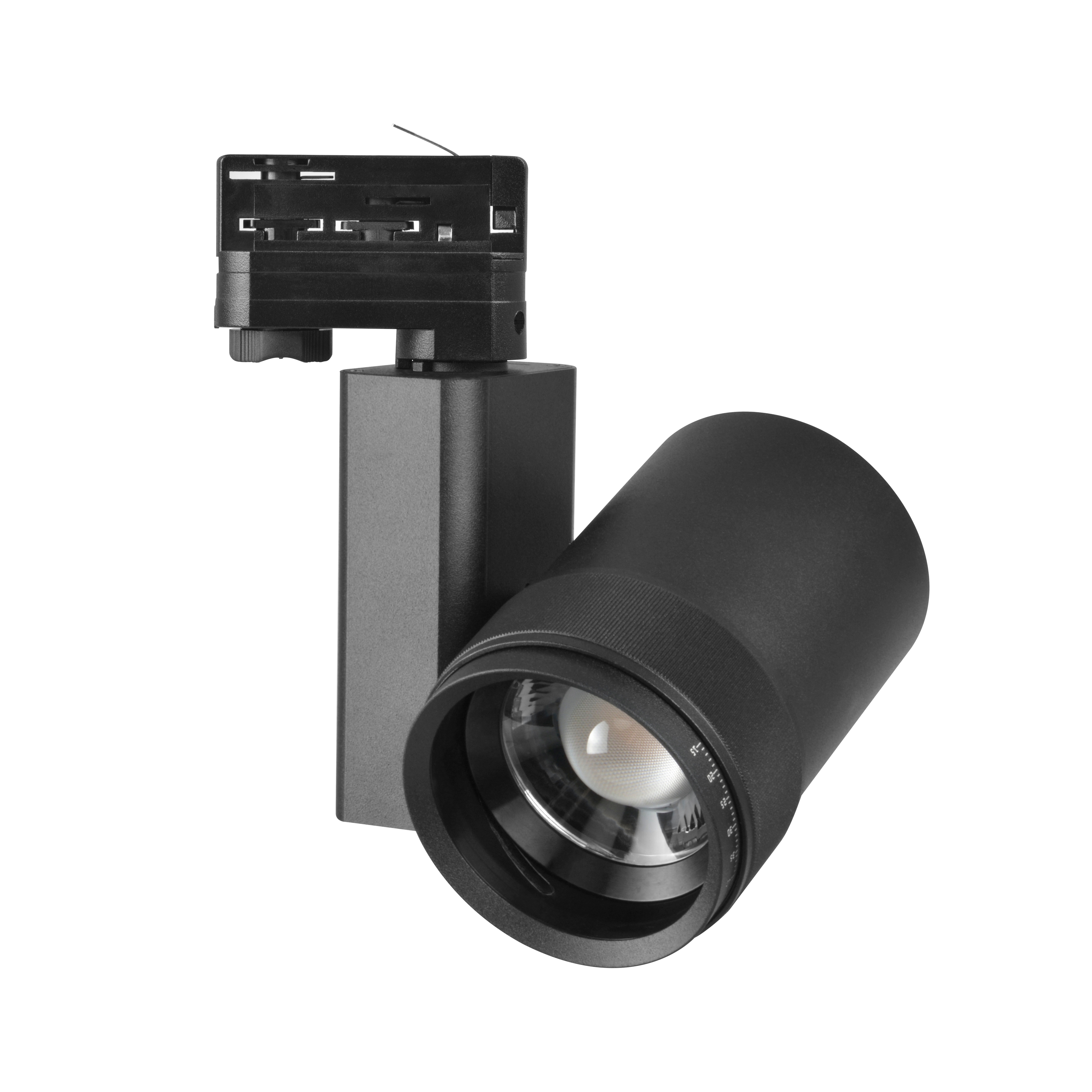 professional upright style spot dimmable 20w cob zoomable led track light