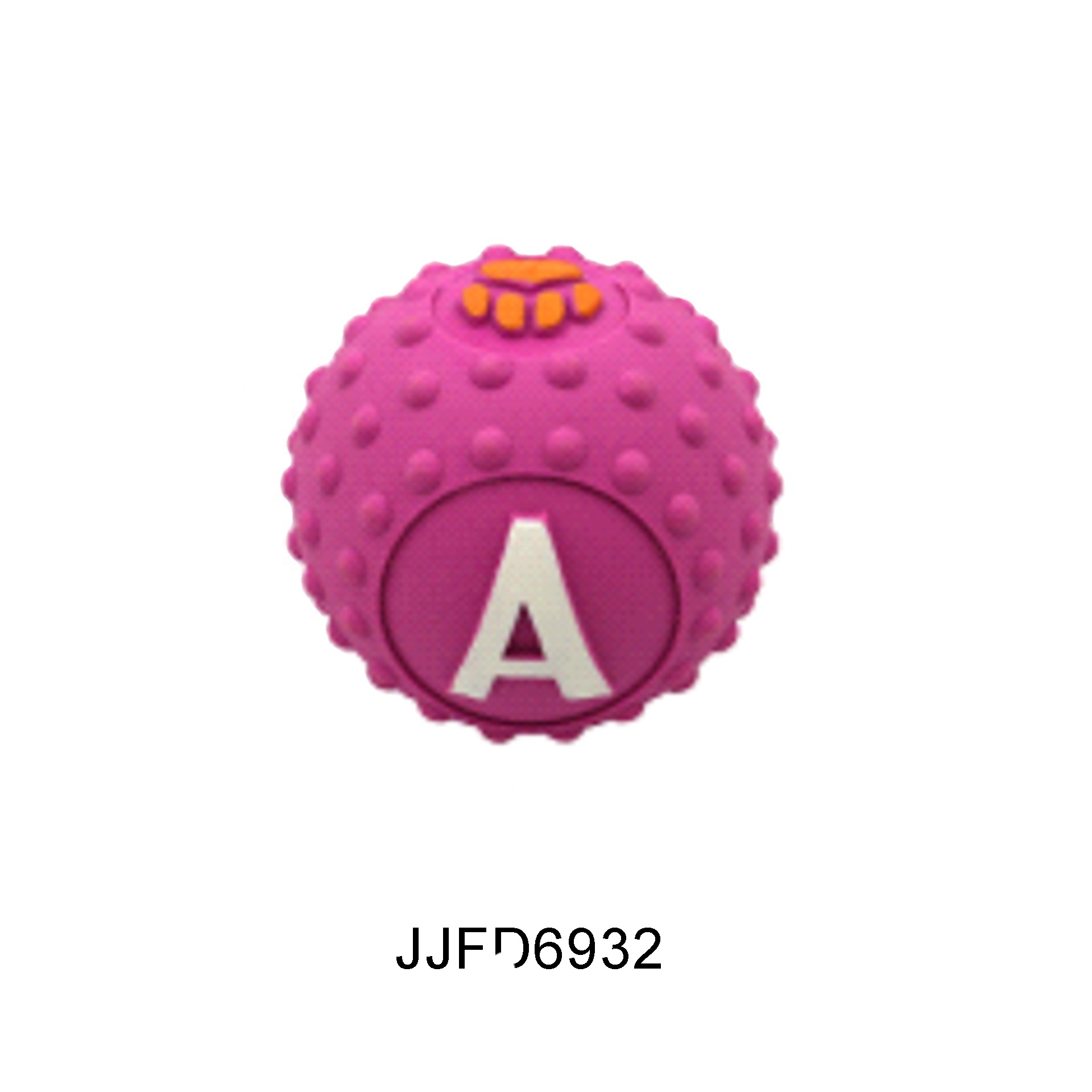 Игрушка для собак из латекса, жевательная игрушка, пищащий мяч для собак, готовые запасы, JJFD6932, игрушки для домашних животных