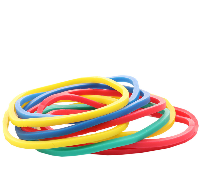 The mutil color sturdy rubber bands for office school using