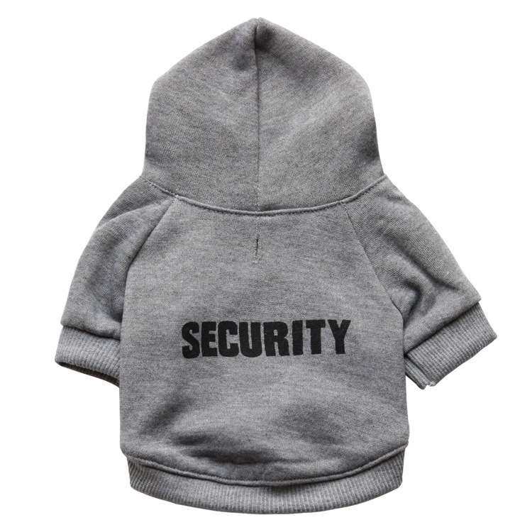 amazon top seller security printed pet sweaters with hat soft cotton coat winter for small medium large dogs cats