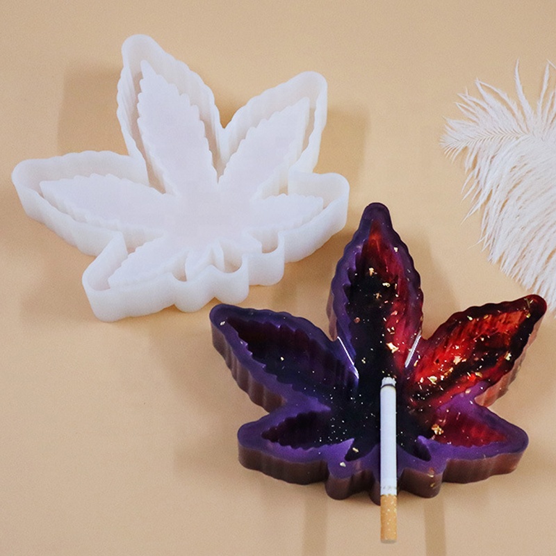 UKETA DIY funny smoking accessories silicone ashtray and grinder mold set epoxy resin mold