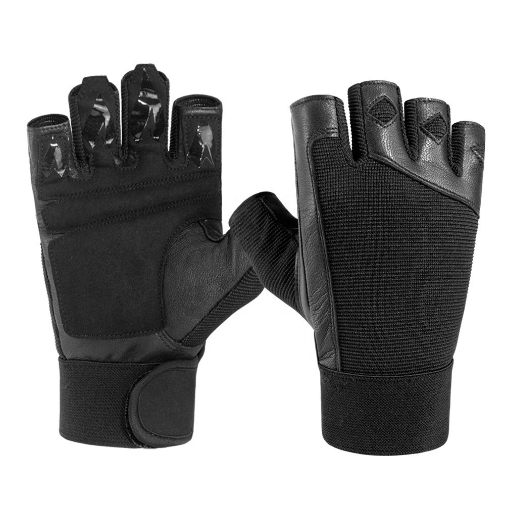 Breathable Workout Weightlifting Body Building Training Fitness Gym Gloves Easy-remove Elastic Cuff Sports Gloves Supplier