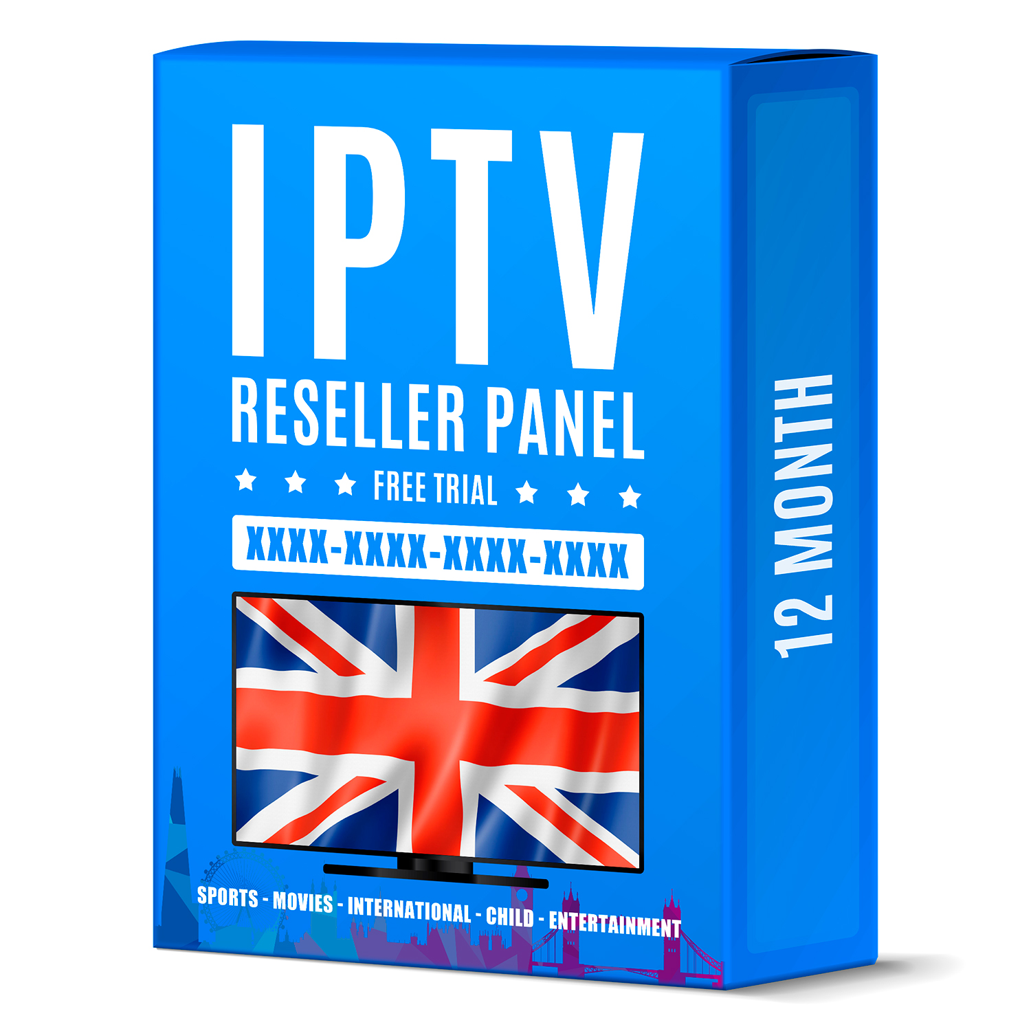 Англия Великобритания 2021 Iptv XXX 12 месяцев Firestick Бесплатная пробная Android Tv Box Reseller Panel M3U Set Top Box Code Iptv подписка