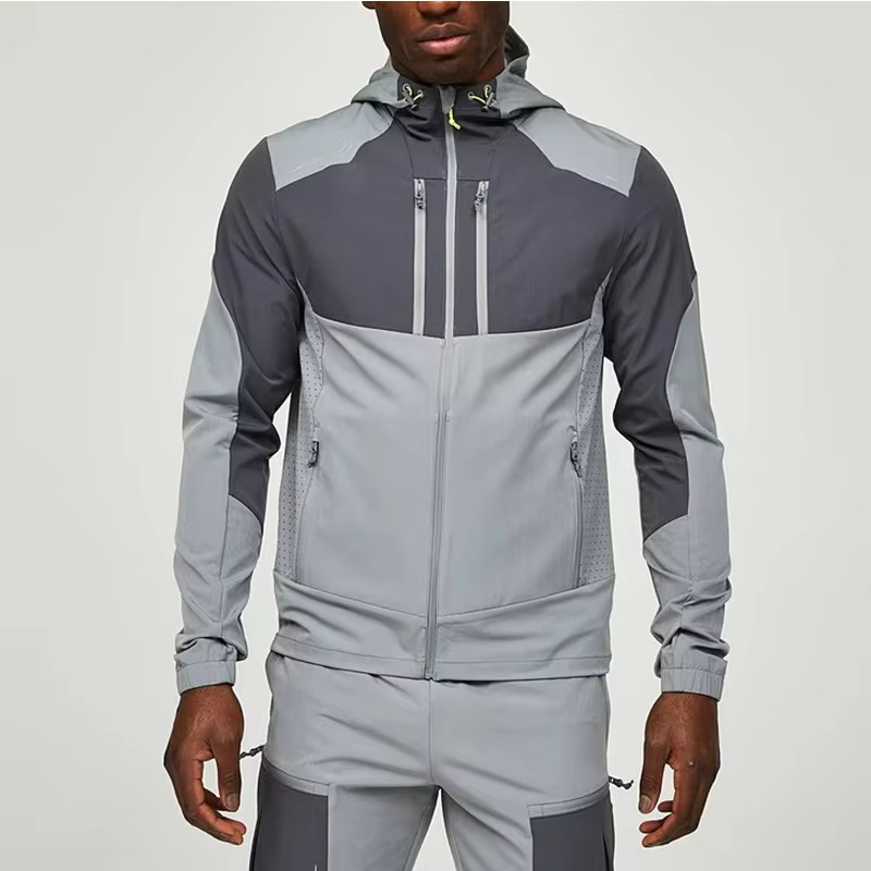New Clothing Factory Rugged Stretchy 92% Polyester and 8% Elastane Custom Reflective Logo Woven Running For Men