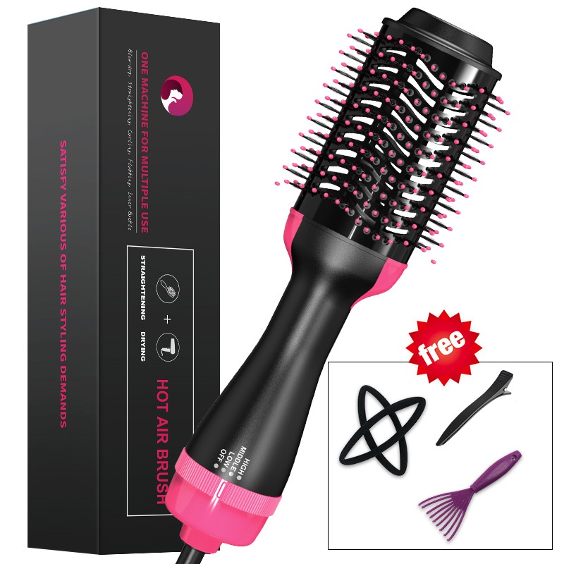 Ready Stock Dropship Professional Hair Dryer Volumizing Brush Stock One Step Hair Dryer And Styler Electric Hot Air Brush