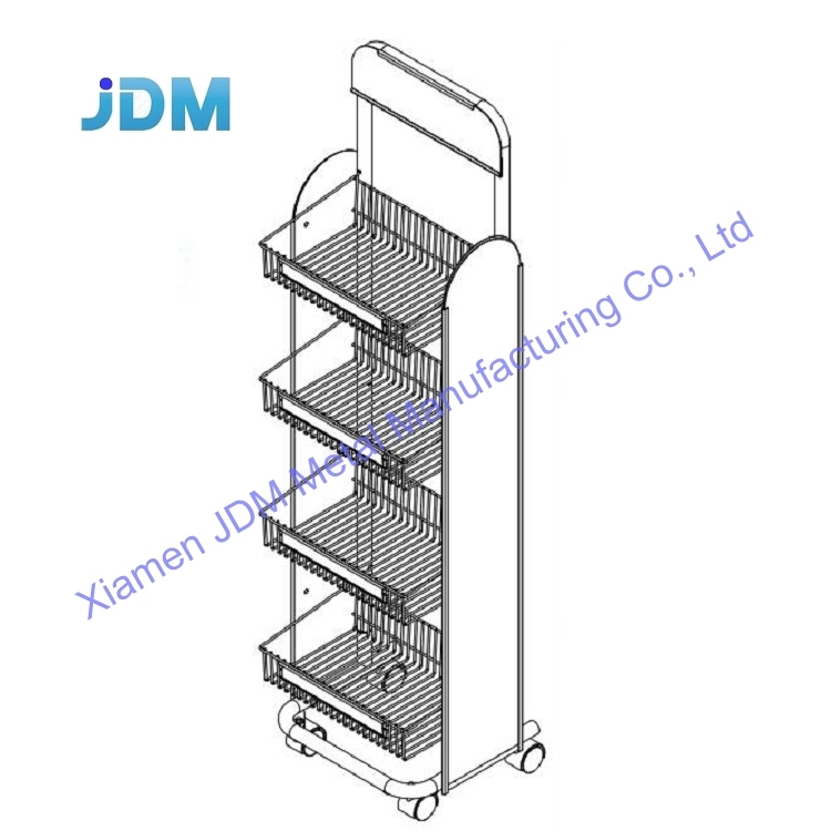 custom Retail Store Metal Hanging Display Accessories Display Stand Hardware Tool Peg Display Rack