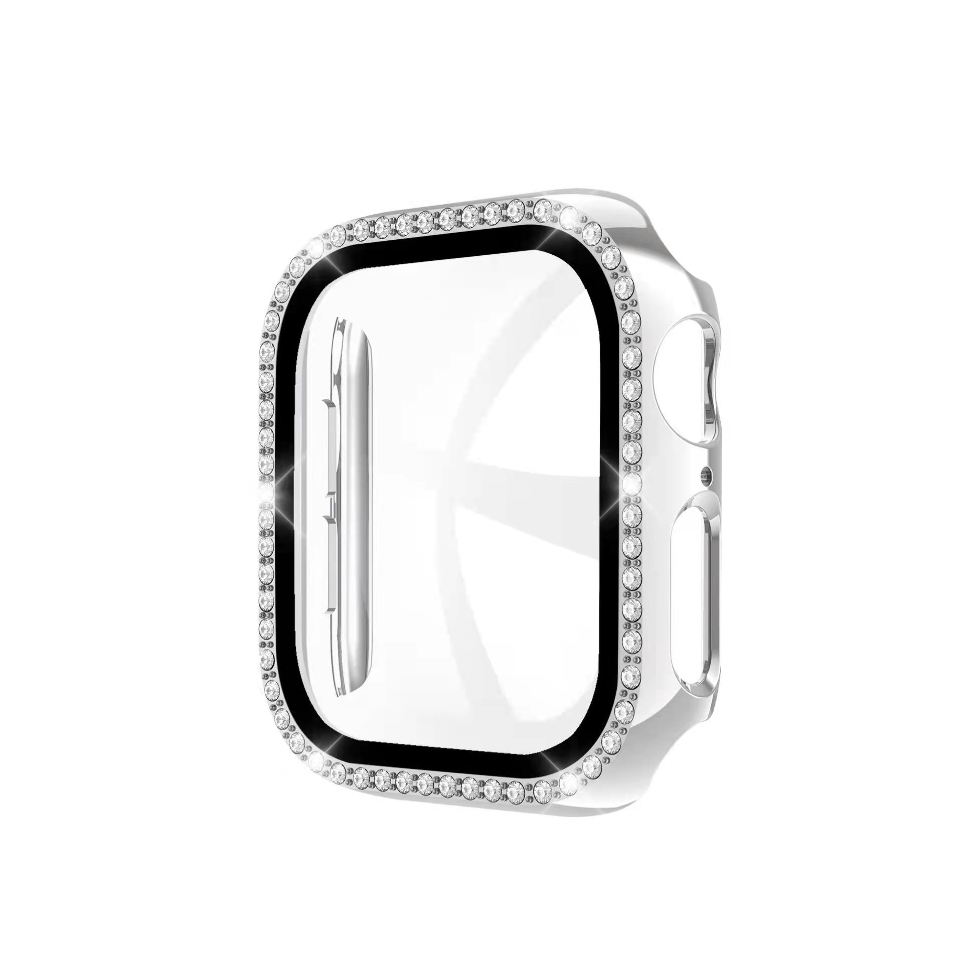 High Quality Tempered Glass Screen Protector Bling Watch Protection Case Cover For Smartwatch 38/40/42/44mm