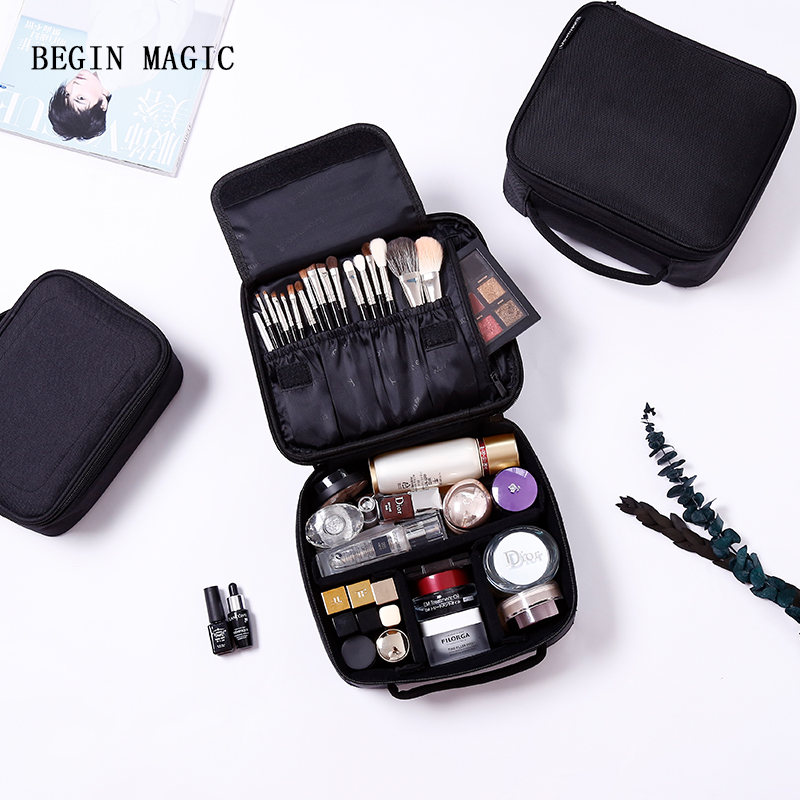 OEM PVC Cosmetic Bag Private label Custom Logo Waterproof Travel Luxury Portable Cosmetic Make Up Bags   Cases For Ladies