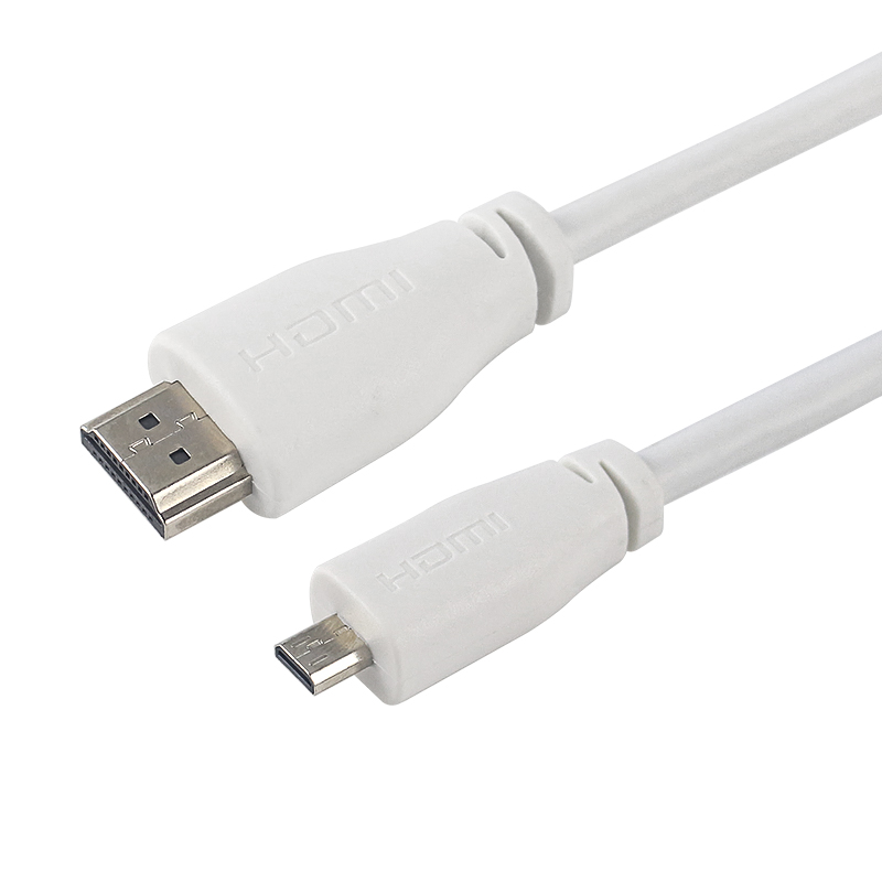 Официальный оригинальный 1 м Micro HDMI-совместимый белый кабель Переходник штекер-штекер 4K HD для Raspberry Pi 4 Model B Orange Pi Zero