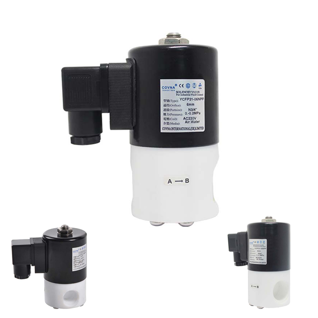 COVNA Normally Closed Chemical Resistant Solenoid Valve 220V
