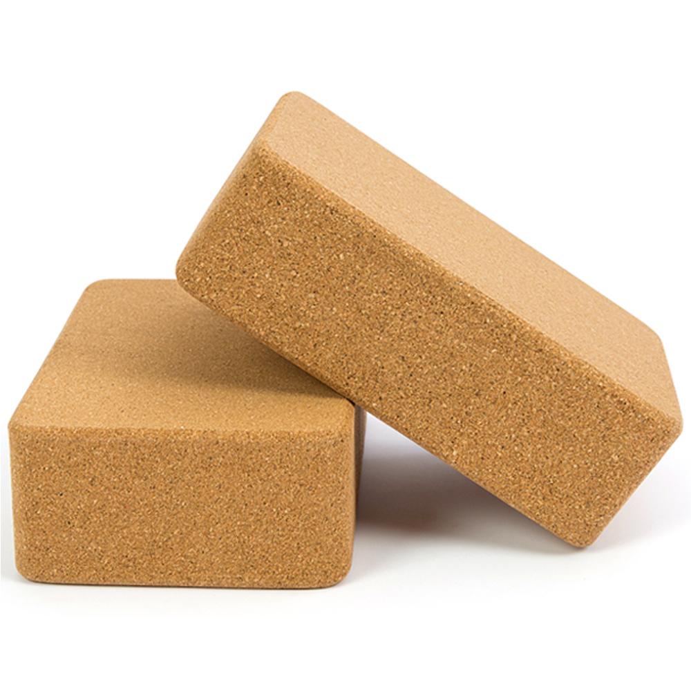 Cork Yoga Pilates fitness Block High-density Gym Foam Workout Stretching Aid Body Shaping Training Equipment Yoga Wooden Brick