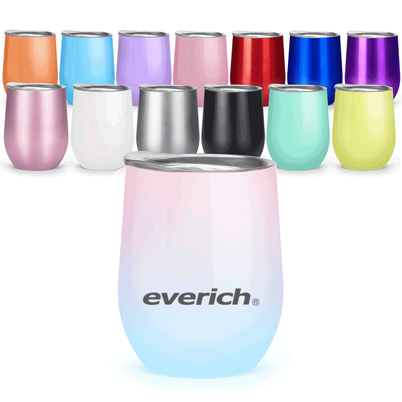 Everich с вакуумной изоляцией из нержавеющей стали 8oz 12oz 16oz бокалы для вина из нержавеющей стали очки кружки чашки стакан вина