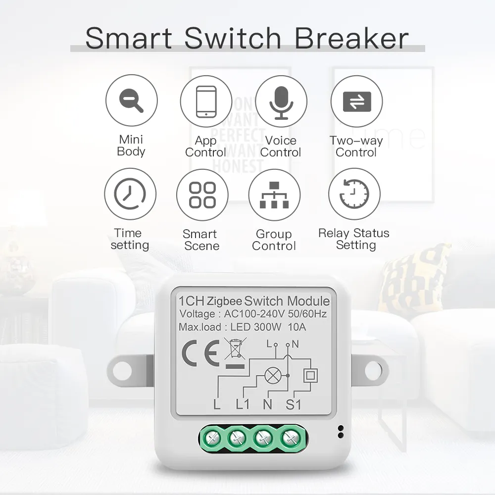 Tuya Smart Life Remote Control Wifi Circuit Breaker /Smart Switch overload short circuit protection smart breaker tuya