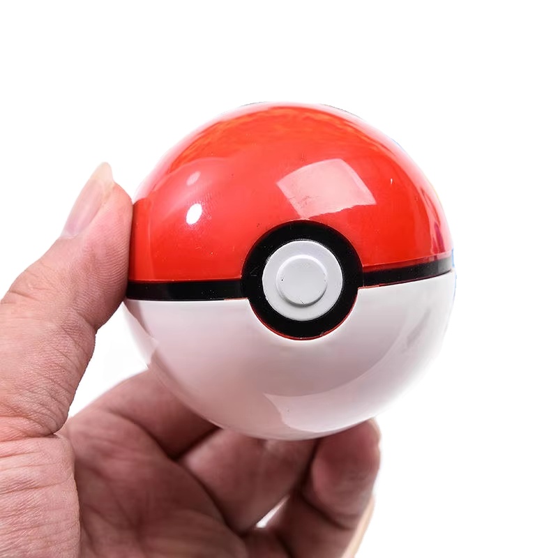 Wholesale 3D Engraved Small Mega Monsters Pokeball High Quality 5/7cm Plastic Crystal Promotional Toy for Babies Plastic Toys