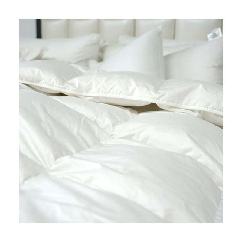 Factory Supply Plain Color 100%Cotton Practical Professional Springautumn Down Duvet Down and Feather Duvet