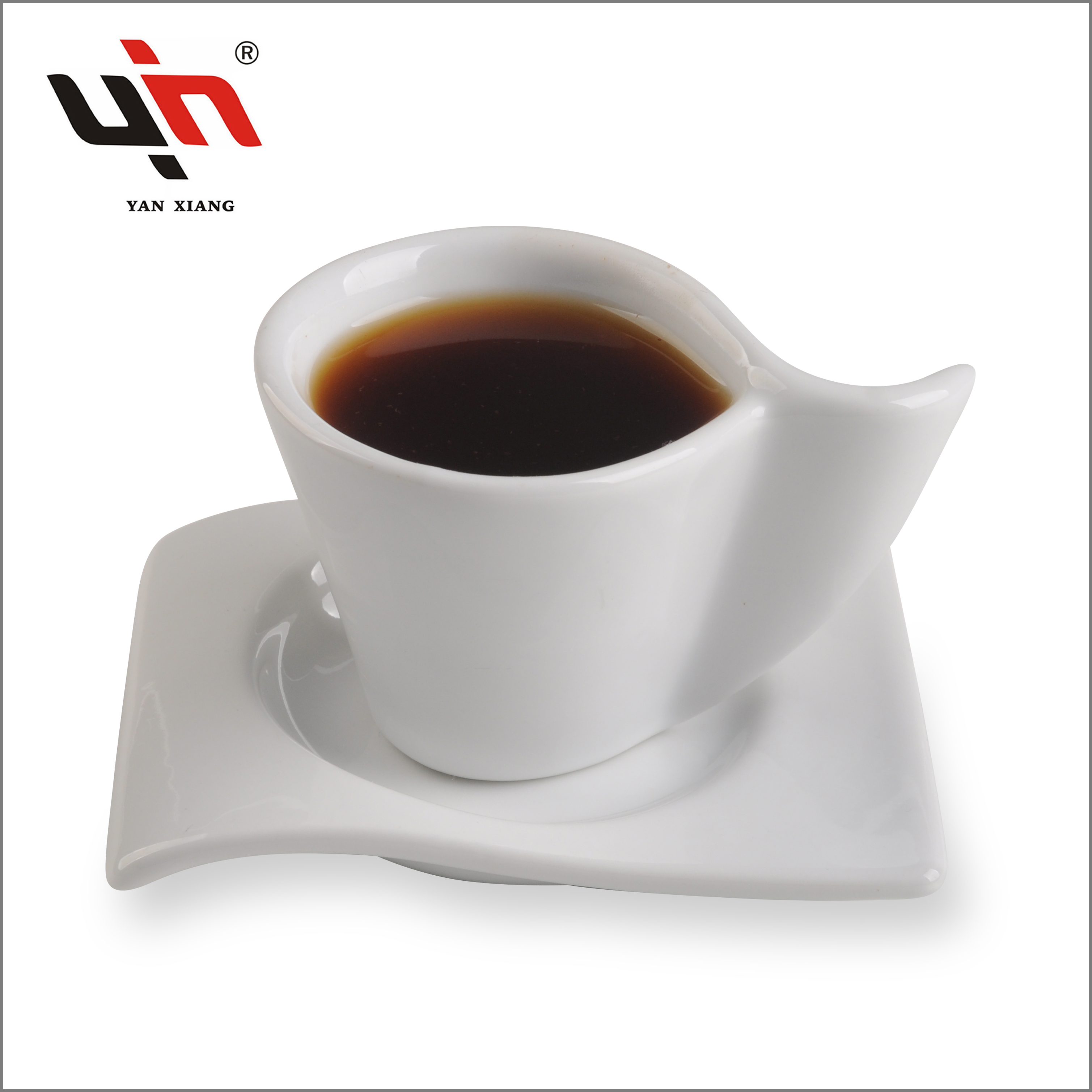 Керамическая кофейная чашка с блюдцем Заводская распродажа Yanxiang porcelain