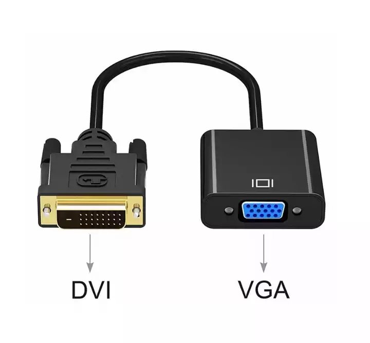 Полный 1080P HDMI, DVI to VGA адаптер DVI-D DVI 24 + 1 мужчина к 15-полый штифт кабель конвертер для ПК, HDMI, DVI to VGA