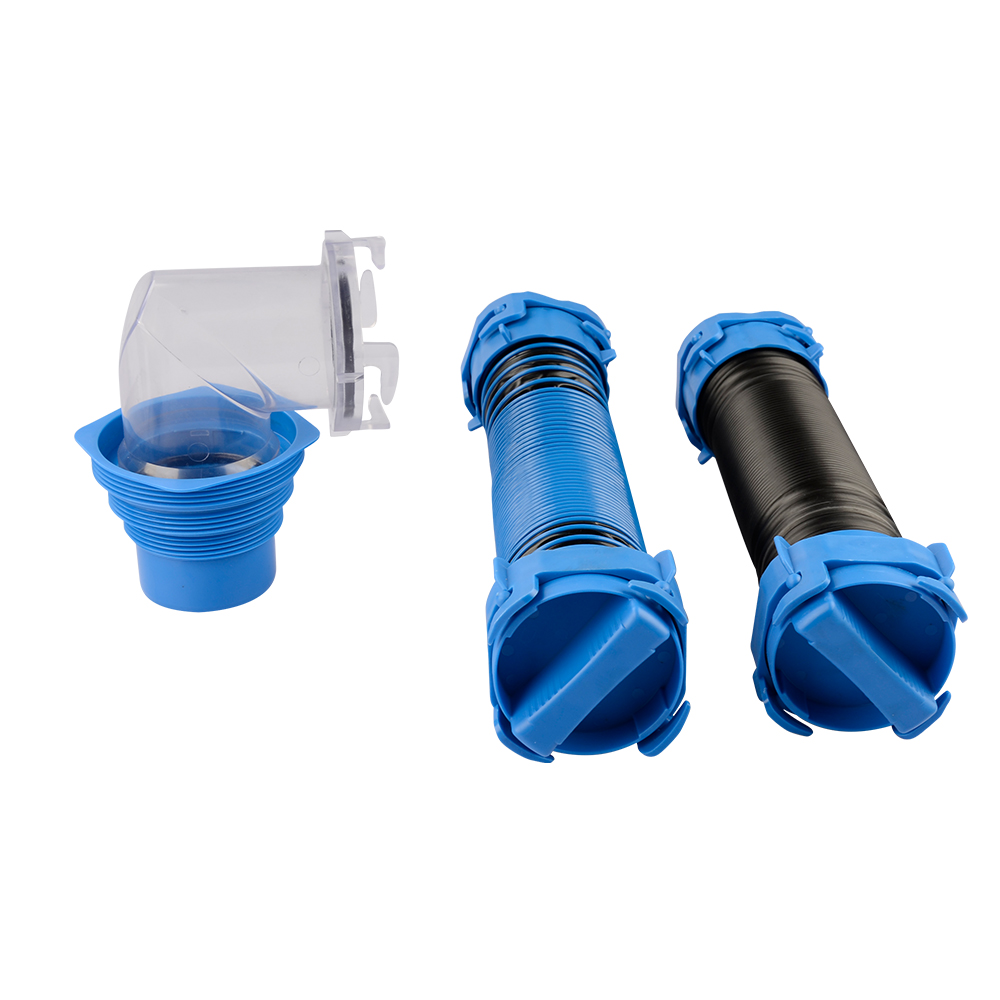 Rvmate 20' (9027SHS-20) 20-футовый RV канализационные шланг комплект, шарнирного соединения прозрачные локтя с 4-в-1 станция сброса фитинг