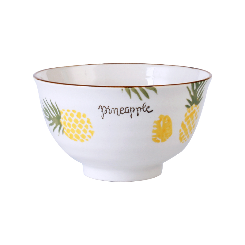 Rustic delicate kitchen decorative material safe white table sala serving ceramic soup bowl