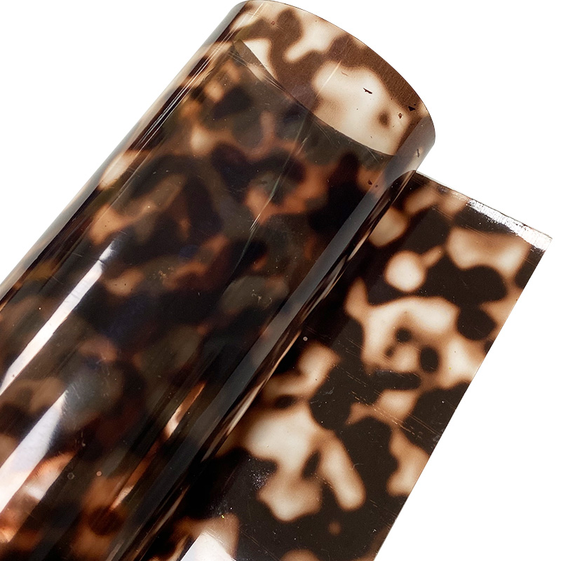 High glossy PVC colored printed plastic film for fashion bags