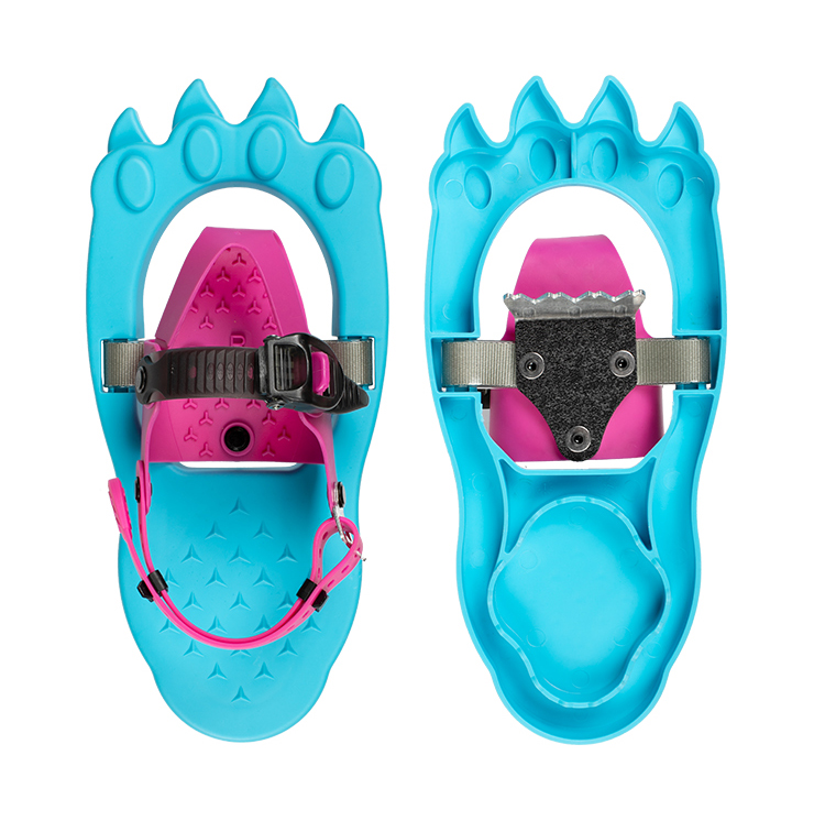 Customized logo XATP plastic light weight easy to use winter walking kids snowshoes