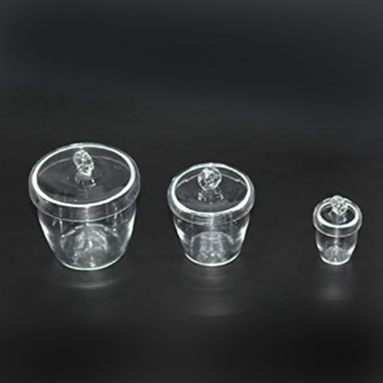 Factory Direct Cylindrical Transparent Fused Silica Quartz Crucible With Lid