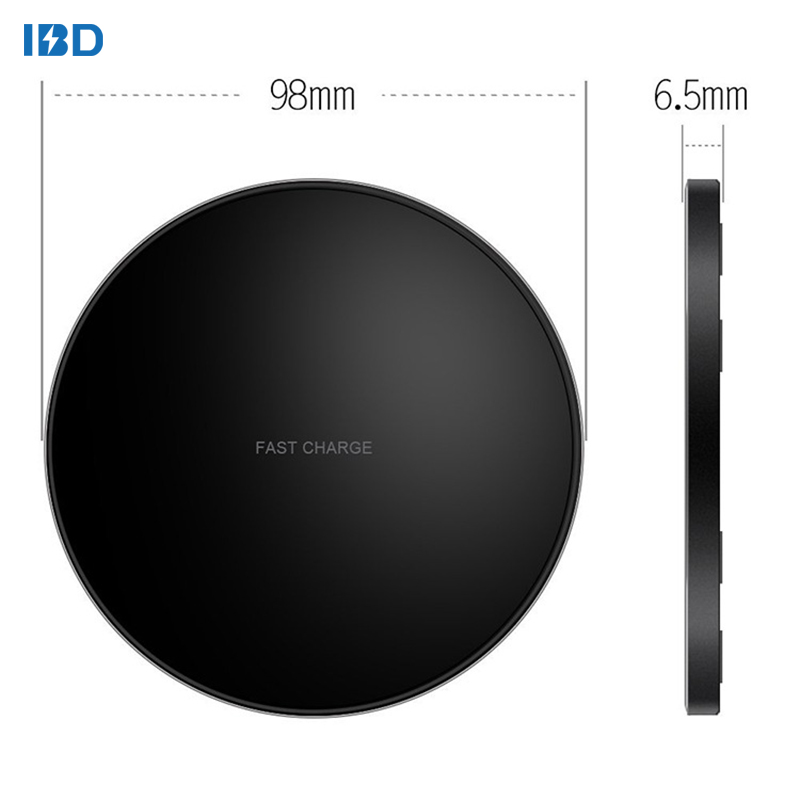Ibd Profession Factory Custom Design 10 W Fast Charging 5V 2A Metal Wireless Charger