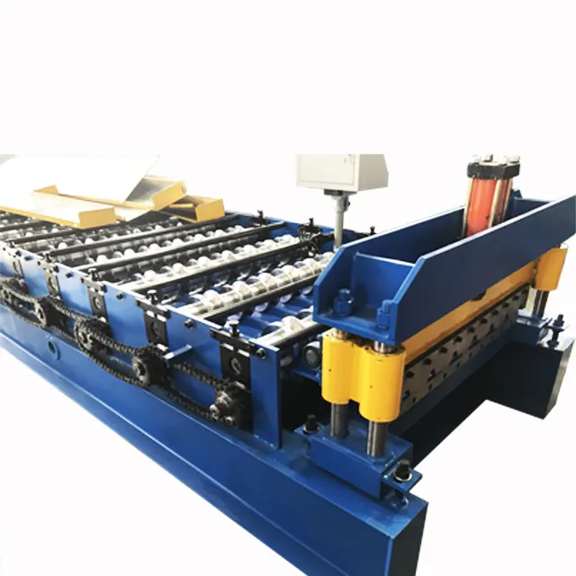 Roofing galvanized corrugated steel sheet tile making machine color steel metal manufacturing roll forming machine