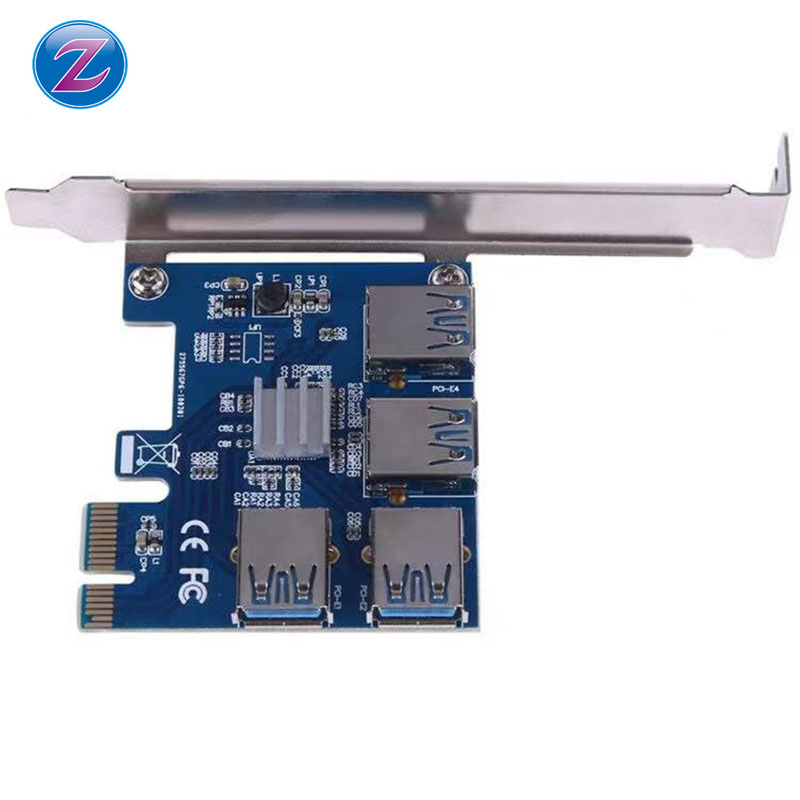 pcie 1 to 4, one to four riser