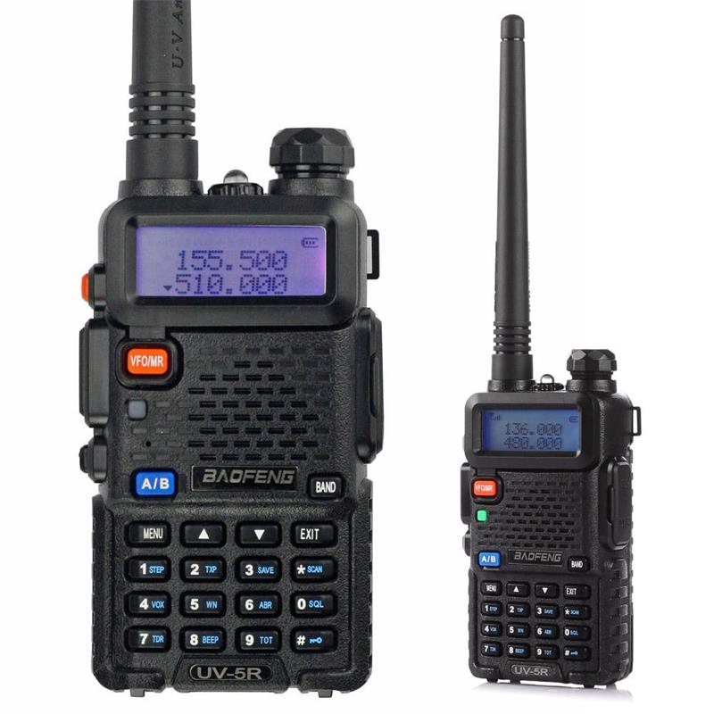Новое поступление BAOFENG UV-5R любителей беспроводных 5 ватт удобный talky радио Смарт длинная кольцевая hf рации двухстороннее радио