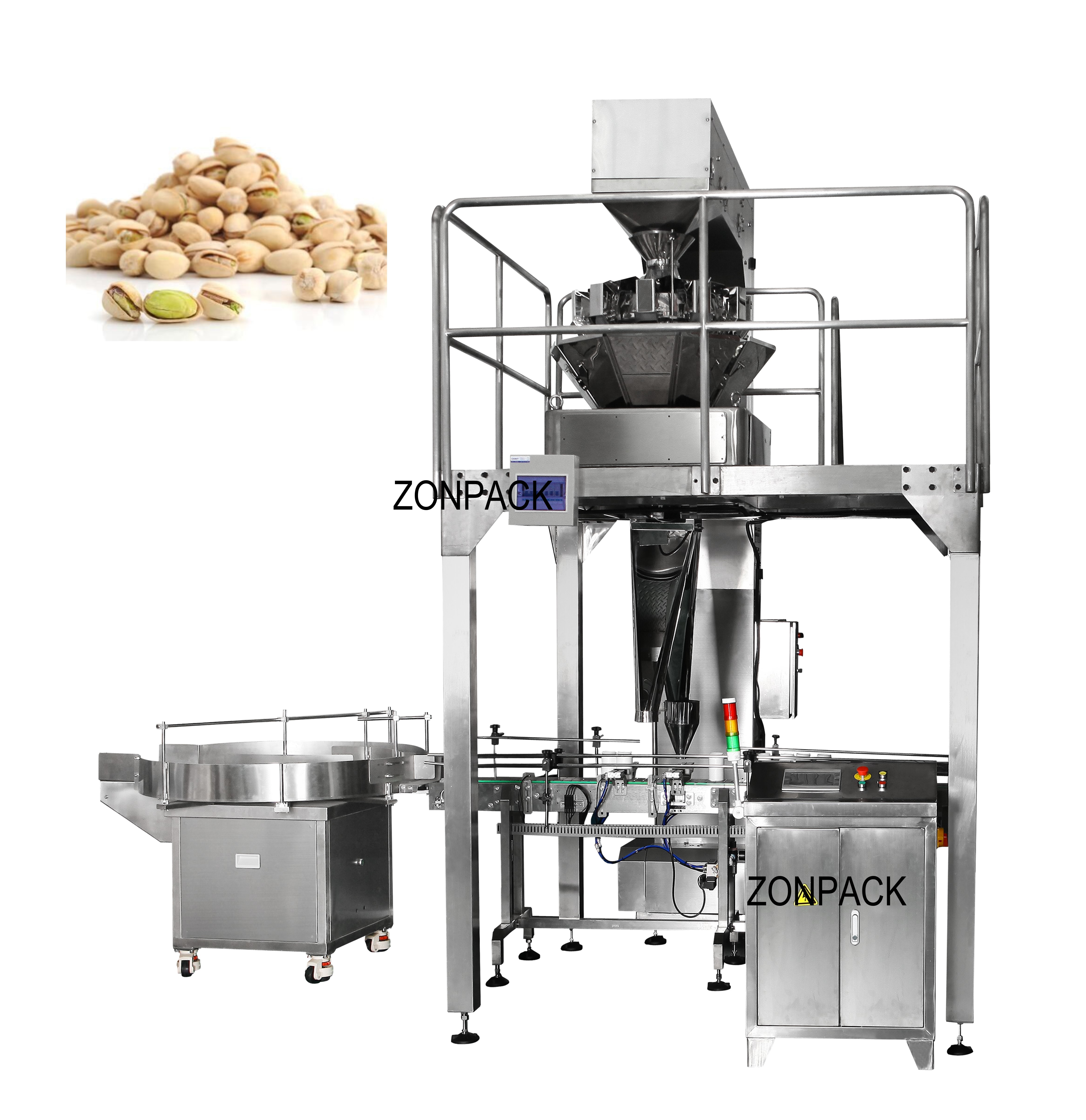 Automatic 1000g peanuts candy bottle jar box packing machine dry nuts filling machine for jar