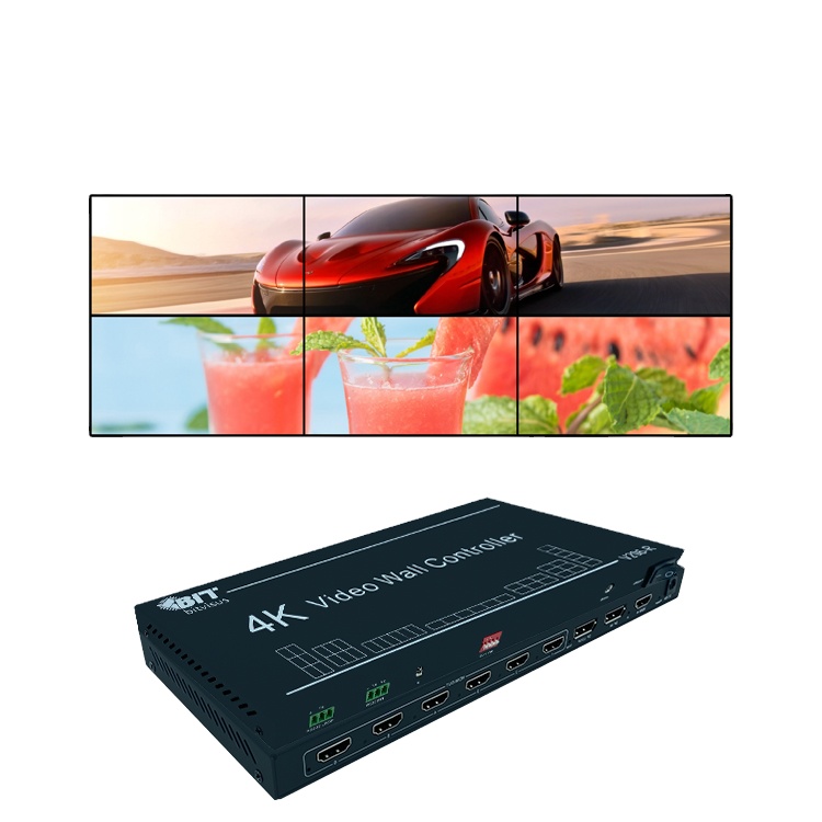 Настенный видеоконтроллер Bitvisus 1x5 1x7 1x3 2x3 1x6 6x1 2x6 4k, видеопереключатель