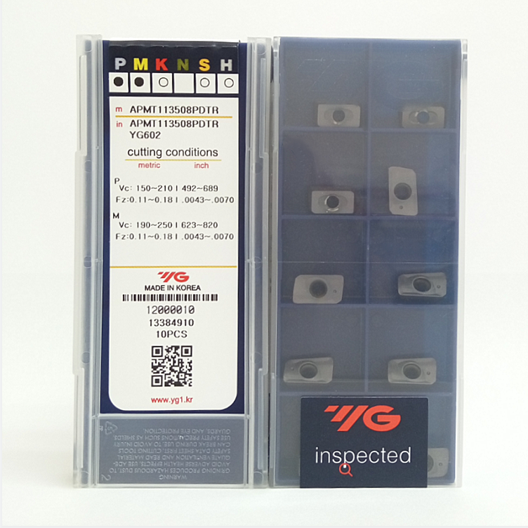 YG-1 твердосплавные фрезерные наконечники APMT113508PDTR YG602