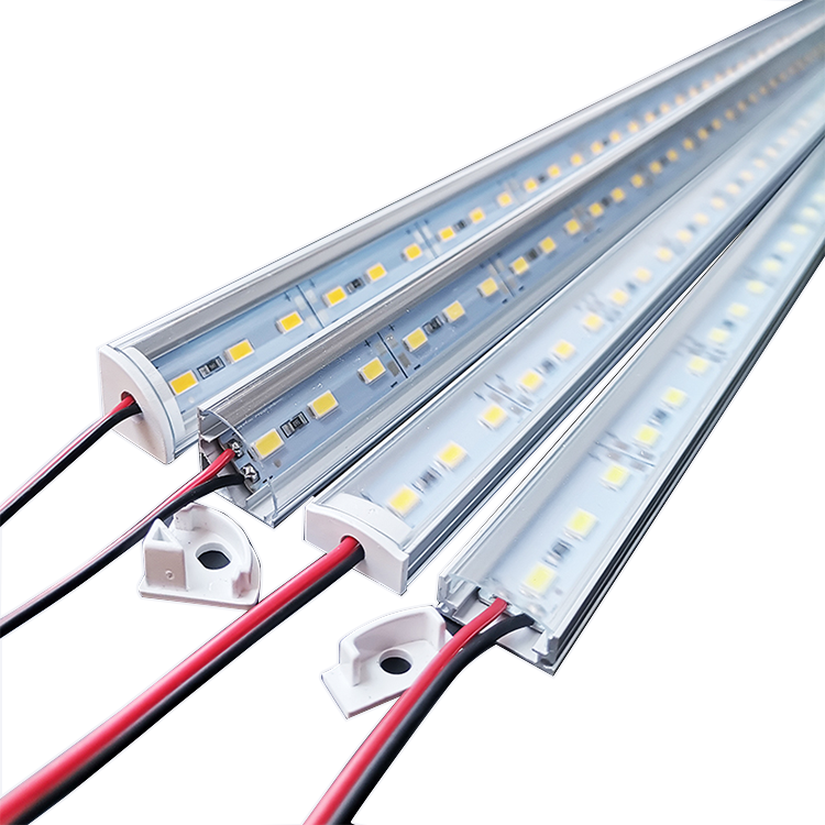 Aluminum Channel Profile Led Strip Light Milky White Diffuser 1M 2M 3M PVC Cover White Warm White Led Strip
