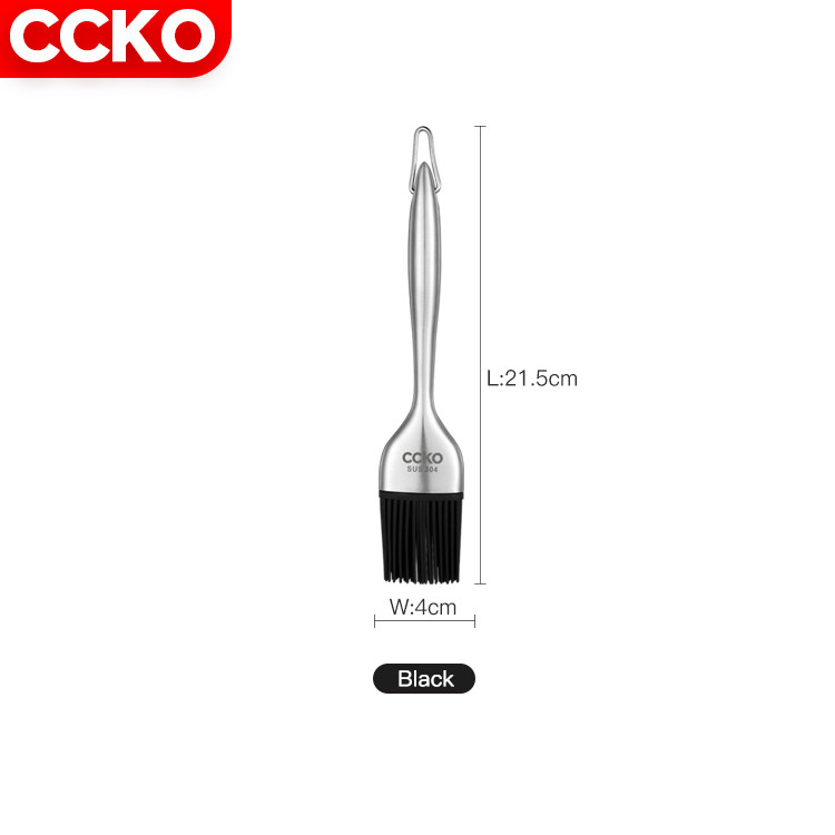 Ccko CK9510 растительное масло для барбекю, 304 нержавеющая сталь Ручка силиконовая щеточка для выпечки силиконовая Губка Кисть Кондитерская для кухни