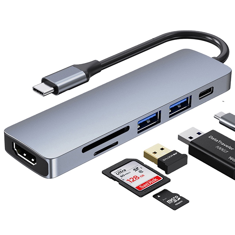 Адаптер концентратора Type-c C к HDMI-совместимая док-станция для MacBook Air Pro Huawei аксессуары для ПК USB 3,0 разветвитель типа C