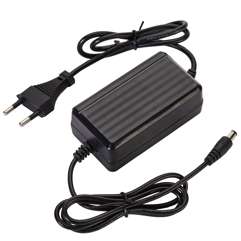 AC DC 12V 2A 24W адаптер питания с двумя боковыми кабелями